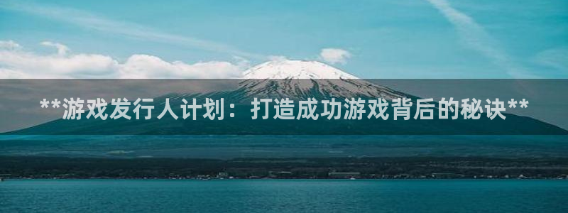 新城平台线路登录不上去了怎么办：**游戏发行人计划：打造成功游戏背后的秘诀**